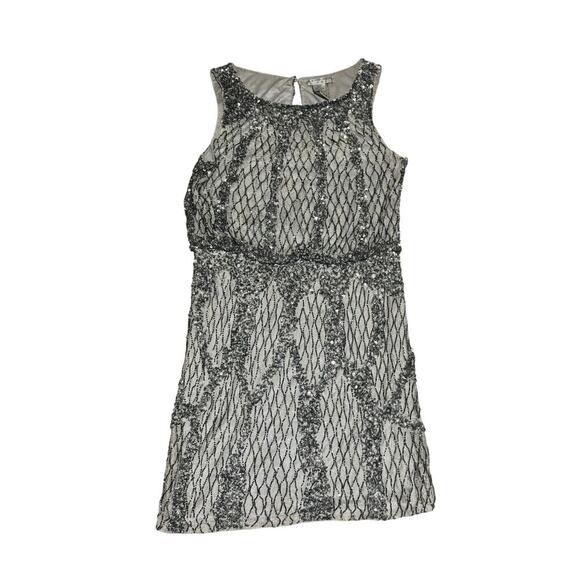 Size 10 Alberto Makali Vintage Beaded/Sequin Dress - Picture 1 of 2